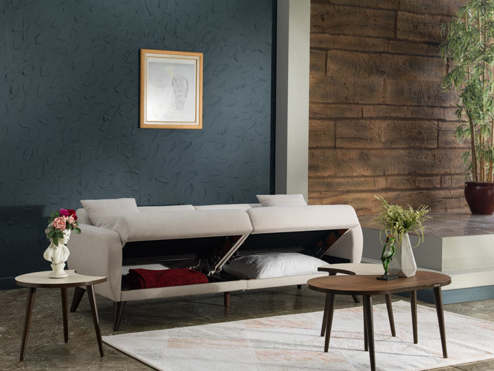 Streamlined Light Gray Flexy Sofa with Minimalist Design