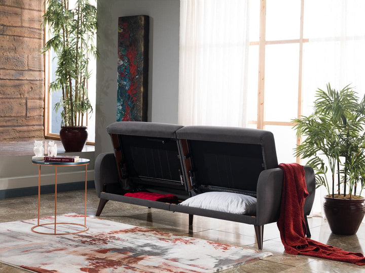 Streamlined Light Gray Flexy Sofa with Minimalist Design