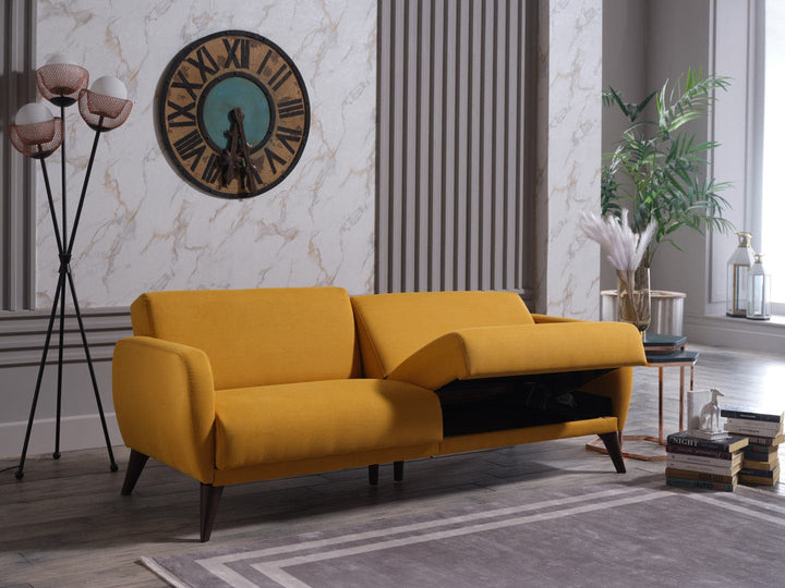 Vibrant Yellow Flexy Sofa, a Pop of Color for Modern Homes