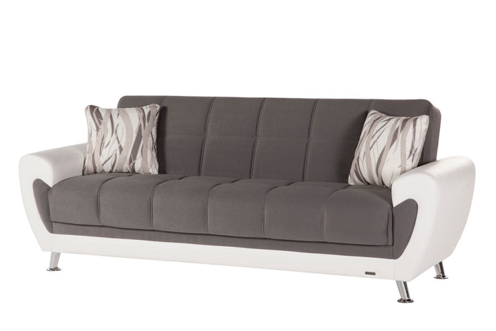 Modern Duru Sofa with Performance Upholstery and Convertible Sleeper Function