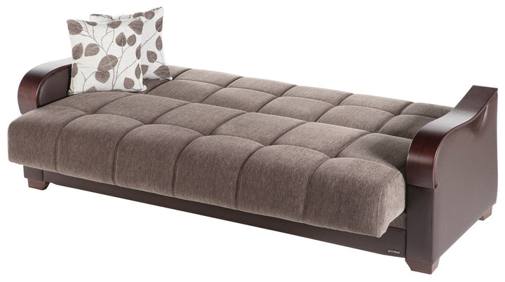 Versatile Bennett furniture: Easy transition from seating to sleeping.
