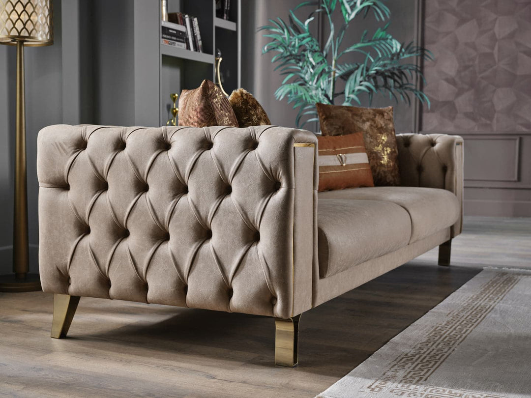 Sophisticated Montego Furniture: Streamlined profiles with retro silhouettes elevate the look of living rooms, bedrooms, and dining areas
