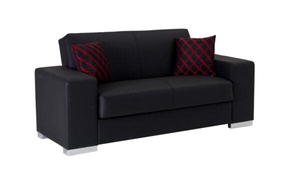 Modern Kobe loveseat: A statement piece with subtle stitching and a comfortable design