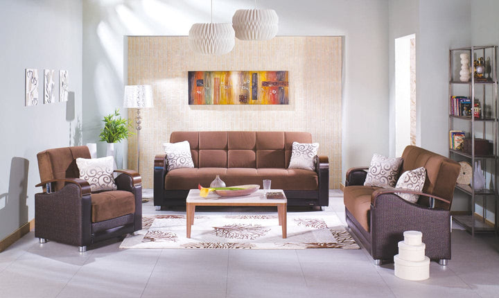 Versatile Luna Sofa: Transforms into a comfortable sleeper with spacious storage