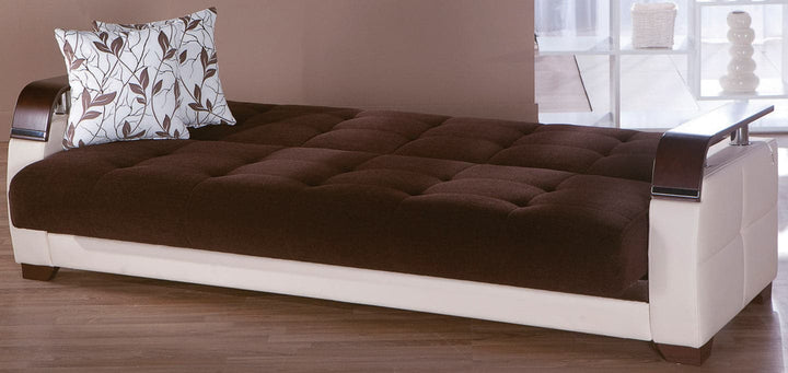 Space-Saving Sofa: Integrates storage solutions within its modern framework, perfect for living essentials