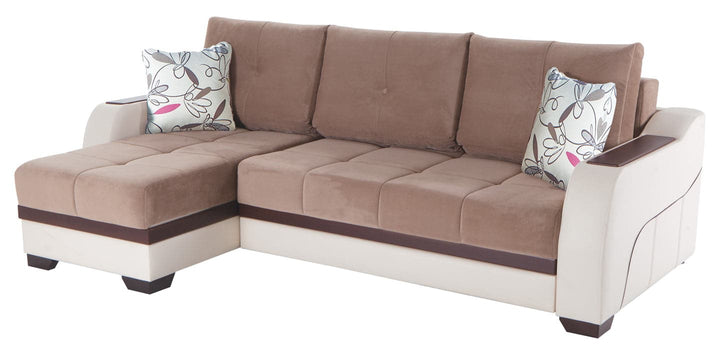 Ultra Collection Sectional with Modular Chaise Lounge in Modern Design