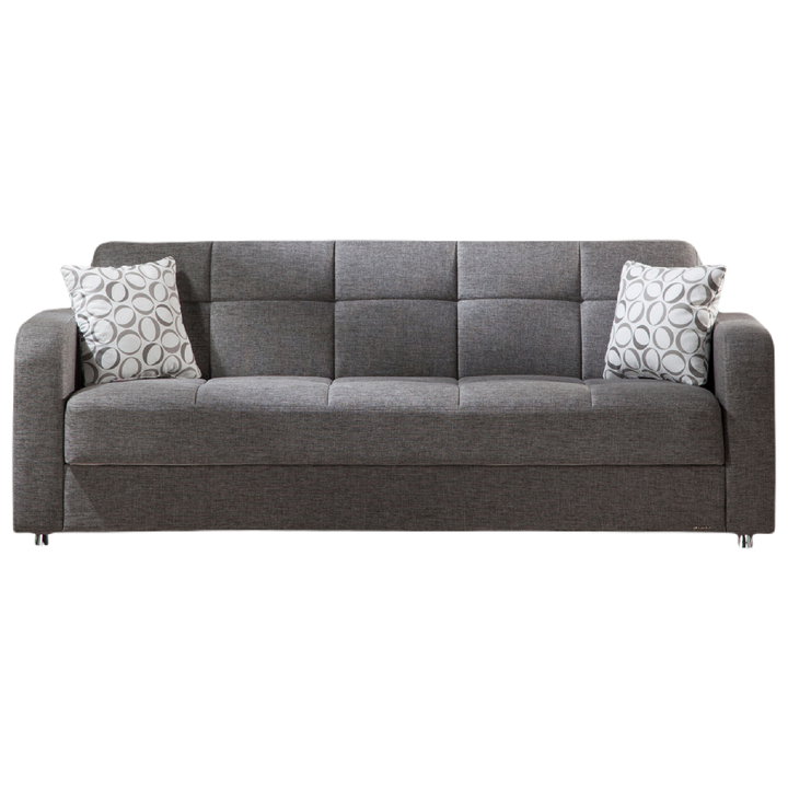 Versatile Sleeper Sofa: Transforms easily into a comfortable bed for guests.